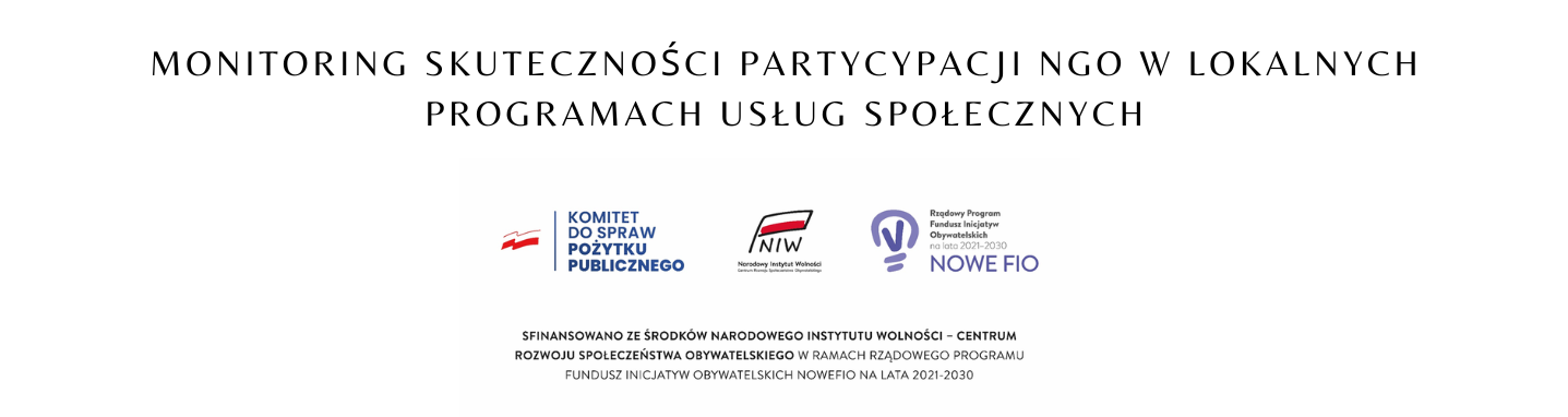 Monitoring skuteczności partycypacji NGO w lokalnych programach usług społecznych